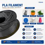 BLACK PLA Filament for 3D Printer