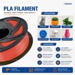 RED PLA Filament for 3D Printer – Premium Quality