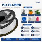 WHITE PLA Filament for 3D Printers – High Speed Smooth Printing PLA Material