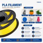 YELLOW PLA Filament for 3D Printer – Premium Quality