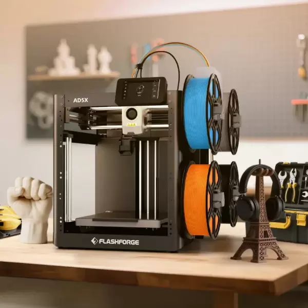 Flashforge AD5X 3D Printer 4 Color High Speed 600mm/s Auto Leveling Multi Color FDM Printer